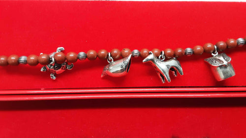 Bead Bracelet - Silver 32.9 grams 8 inch