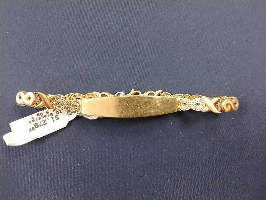 ID Bracelet - Yellow Gold 14k (.585) 9 grams 7 inch