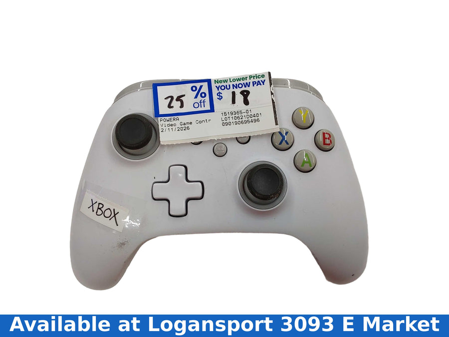 Powera 1519365-01 White Gaming Controller