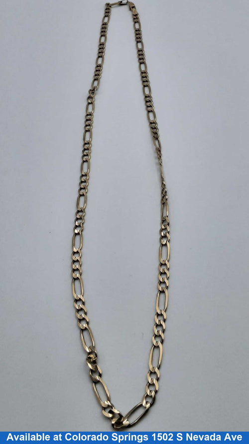 Figaro Chain - Yellow Gold 10k (.417) 16.7 grams 22 inch