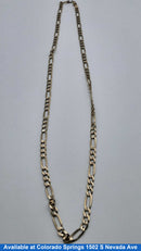 Figaro Chain - Yellow Gold 10k (.417) 16.7 grams 22 inch