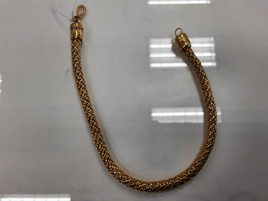 Serpentine Bracelet - Yellow Gold 22k (.917) 30.5 grams 10 inch