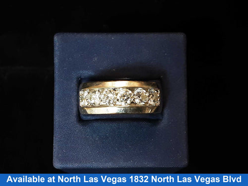Men's Ring - White Gold 14k (.585) 16.9 grams Size 8