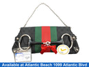 Gucci Canvas Horsebit Black Purse / Handbag