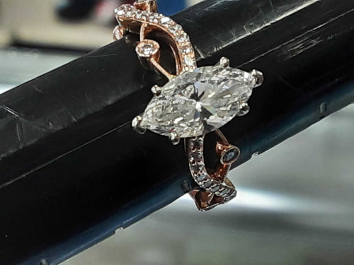 Women's Ring - Solitaire - Rose Gold 14k (.585) 3.6 grams Size 7