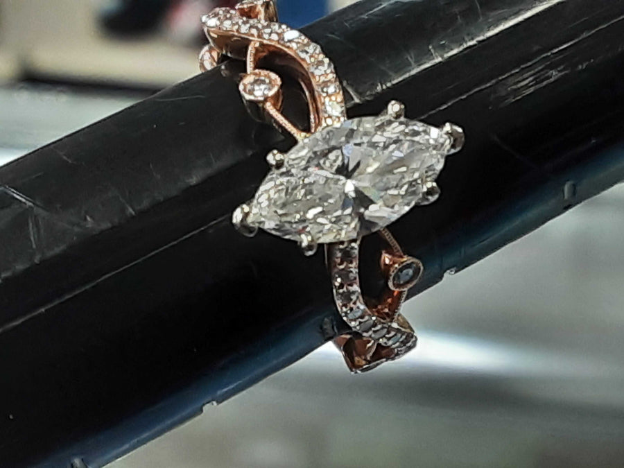 Women's Ring - Solitaire - Rose Gold 14k (.585) 3.6 grams Size 7