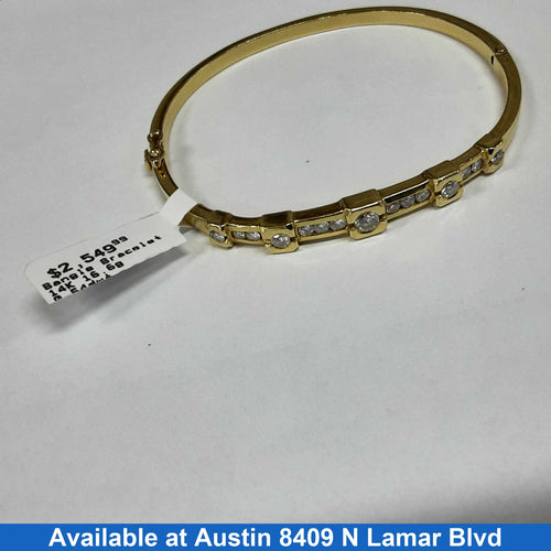 Bangle Bracelet - Yellow Gold 14k (.585) 16.6 grams 8 inch