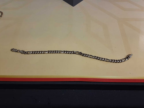 Figaro Bracelet - Silver 9.8 grams 7 inch