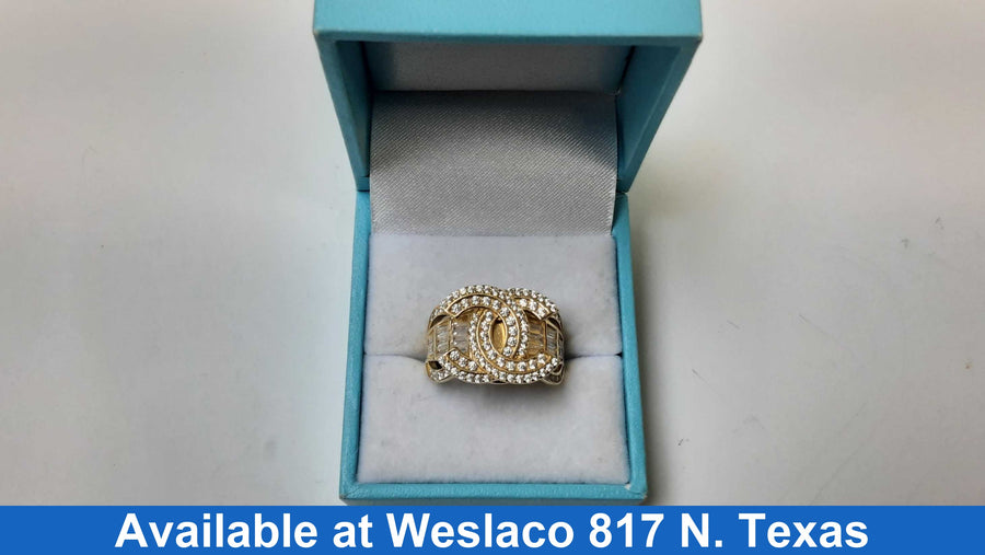 Women's Ring - Yellow Gold 10k (.417) 5.3 grams Size 10