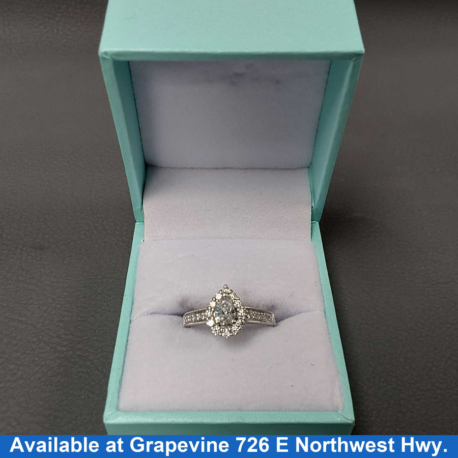Women's Ring - White Gold 14k (.585) 3.2 grams Size 5