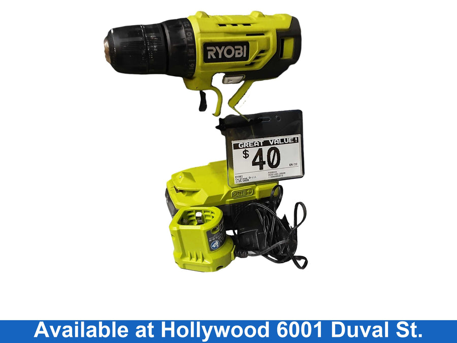 Ryobi P209dcn Yellow Cordless Standard Drill