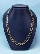 Figaro Chain - Yellow Gold 10k (.417) 31.5 grams 24 inch