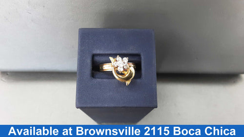 Women's Ring - Yellow Gold 10k (.417) 3.3 grams Size 20
