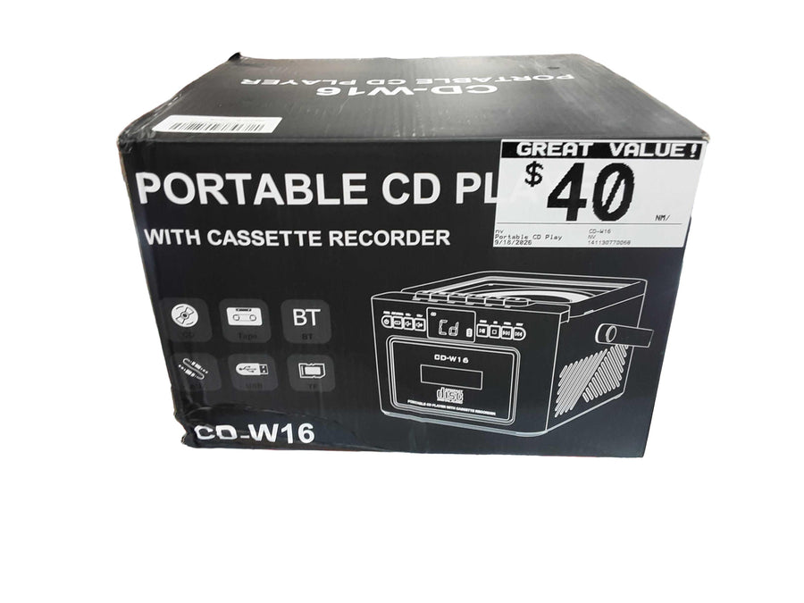 Cd-w16 White Portable CD Player