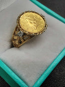 Women's Ring - Yellow Gold 14k (.585) 5.7 grams Size 7