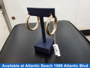 Hoop Earrings - Yellow Gold 14k (.585) 8.8 grams