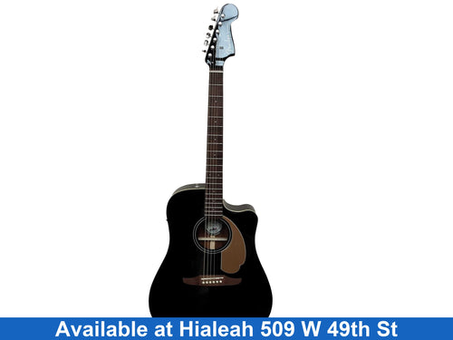 Fender Redondo Player Black Acoustic / Electric Classic Guitar