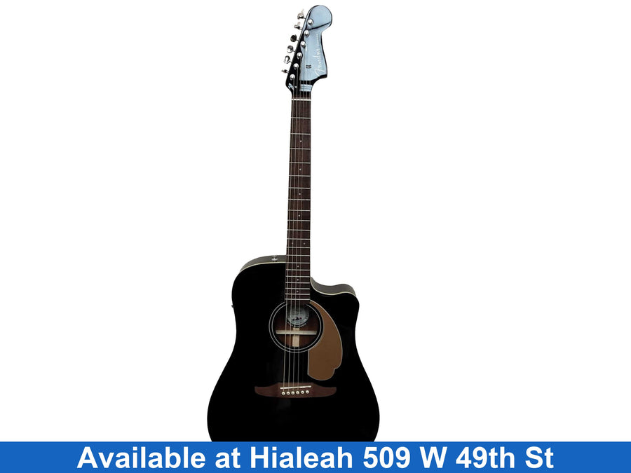 Fender Redondo Player Black Acoustic / Electric Classic Guitar
