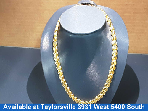 Fox Tail Chain - Yellow Gold 24k (.999) 48.3 grams 18 inch