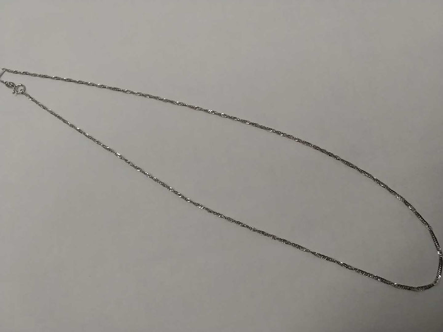 Chain - White Gold 14k (.585) 0.9 grams 20 inch