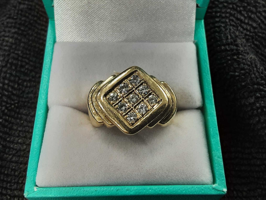 Men's Ring - Yellow Gold 14k (.585) 10.5 grams Size 6.5