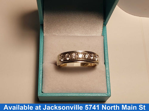 Ring - Wedding Band - White Gold 14k (.585) 11.7 grams Size 13