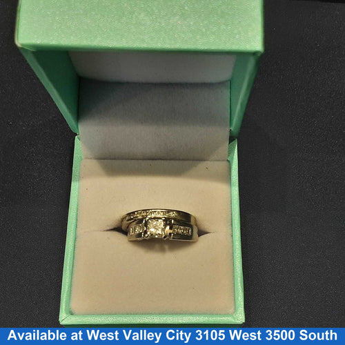 Ring - Engagement Set - White Gold 14k (.585) 6.9 grams Size 5