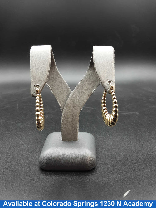 Shrimp Earrings - Yellow Gold 10k (.417) 2.4 grams