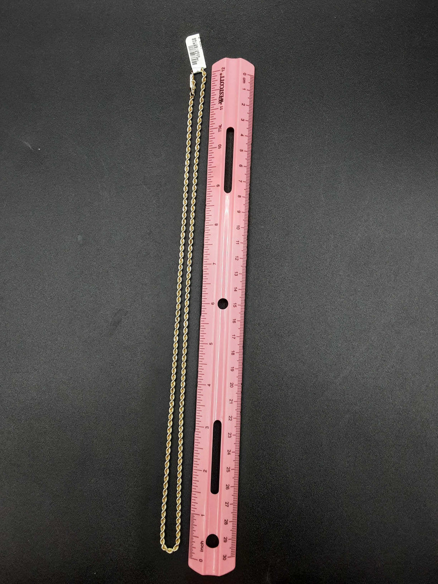 Rope Chain - Yellow Gold 14k (.585) 18 grams 12 inch