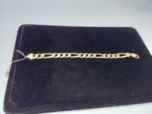 Figaro Bracelet - Yellow Gold 14k (.585) 52.6 grams 9 inch