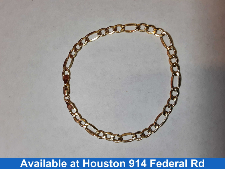 Figaro Bracelet - Yellow Gold 10k (.417) 2.2 grams 8 inch