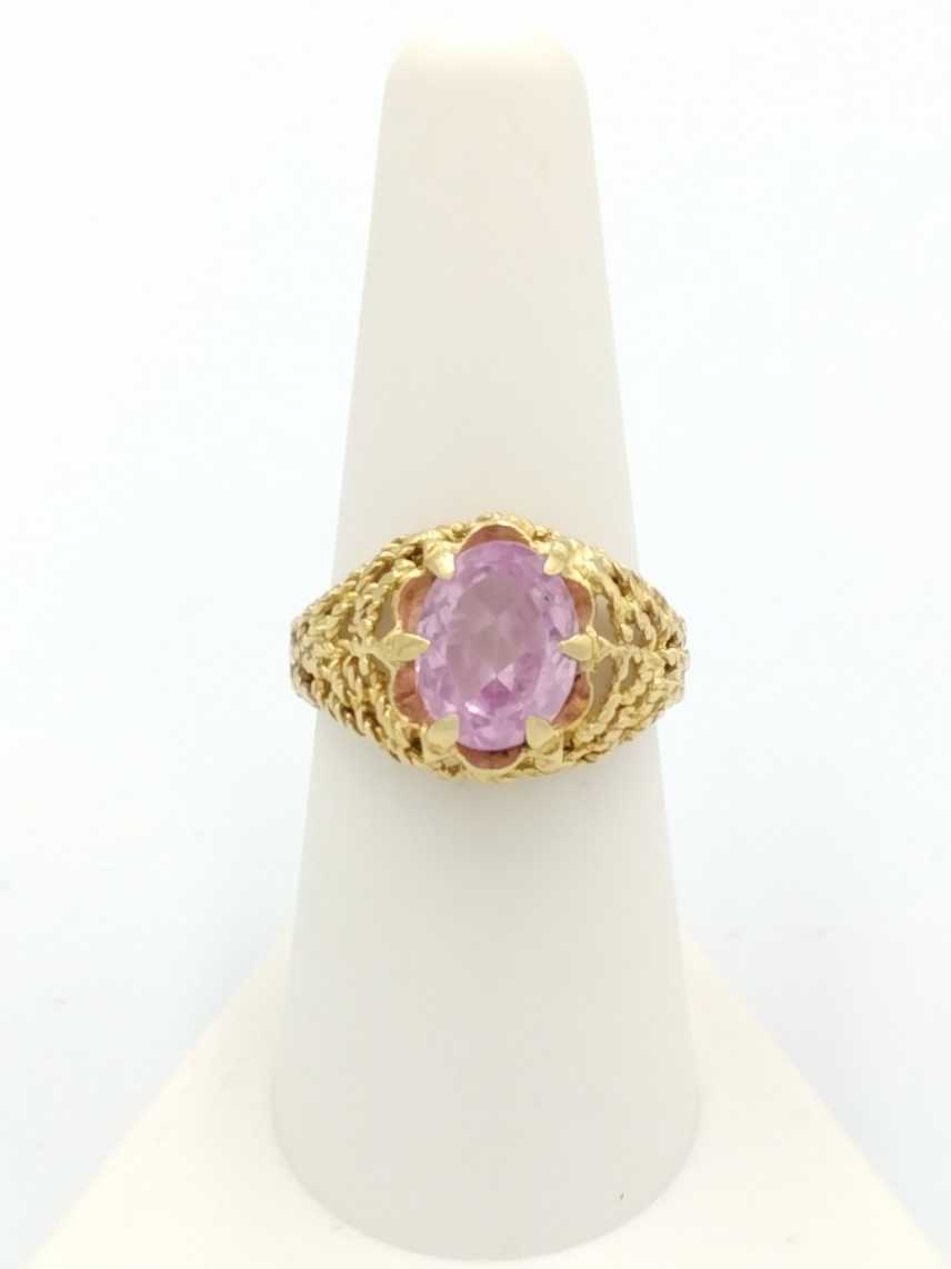 Women's Ring - Yellow Gold 14k (.585) 5.5 grams Size 8.5