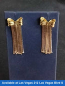 Earrings - Tricolor Gold 18k (.750) 5.4 grams