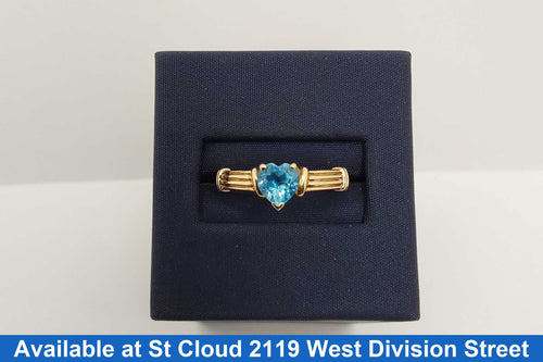 Women's Ring - Solitaire - Yellow Gold 10k (.417) 1.6 grams Size 7.5