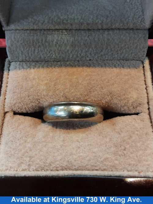 Ring - Wedding Band - Yellow Gold 14k (.585) 5.4 grams Size 4.5