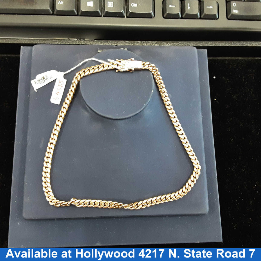 Cuban Link Chain - Rose Gold 10k (.417) 51.3 grams 20 inch