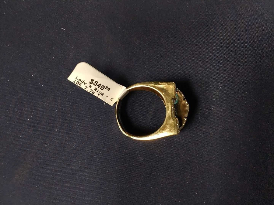 Women's Ring - Yellow Gold 10k (.417) 7.7 grams Size 11.5