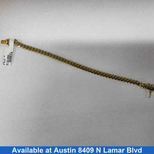 Cuban Link Bracelet - Yellow Gold 10k (.417) 19.3 grams 5 inch