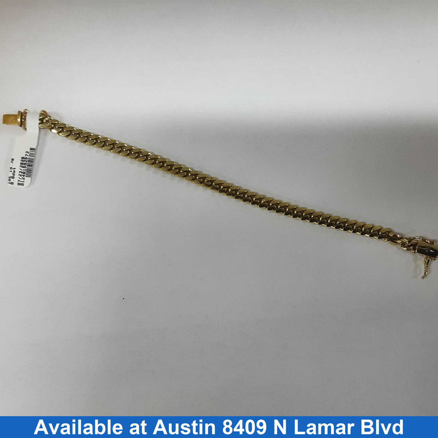 Cuban Link Bracelet - Yellow Gold 10k (.417) 19.3 grams 5 inch