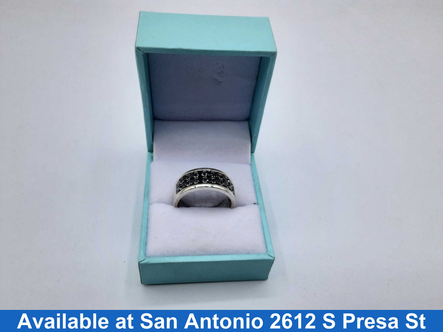 Ring - Wedding Band - White Gold 10k (.417) 7.7 grams Size 9