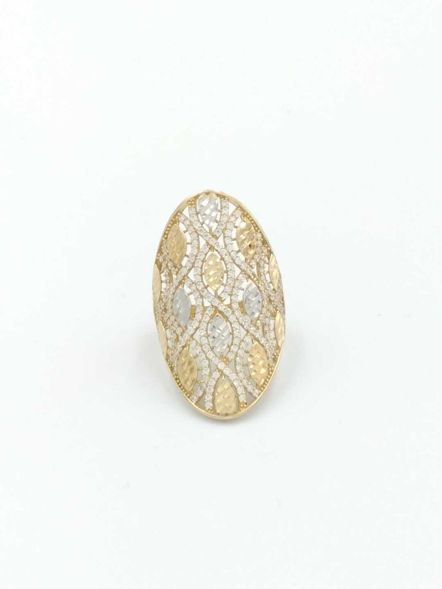 Women's Ring - Yellow Gold 14k (.585) 5.4 grams Size 8.5