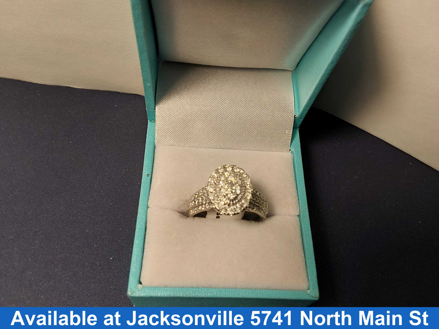 Ring - Engagement Set - White Gold 10k (.417) 4.5 grams Size 7