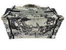 Christian Dior Black And White Design Handbag Black Purse / Handbag