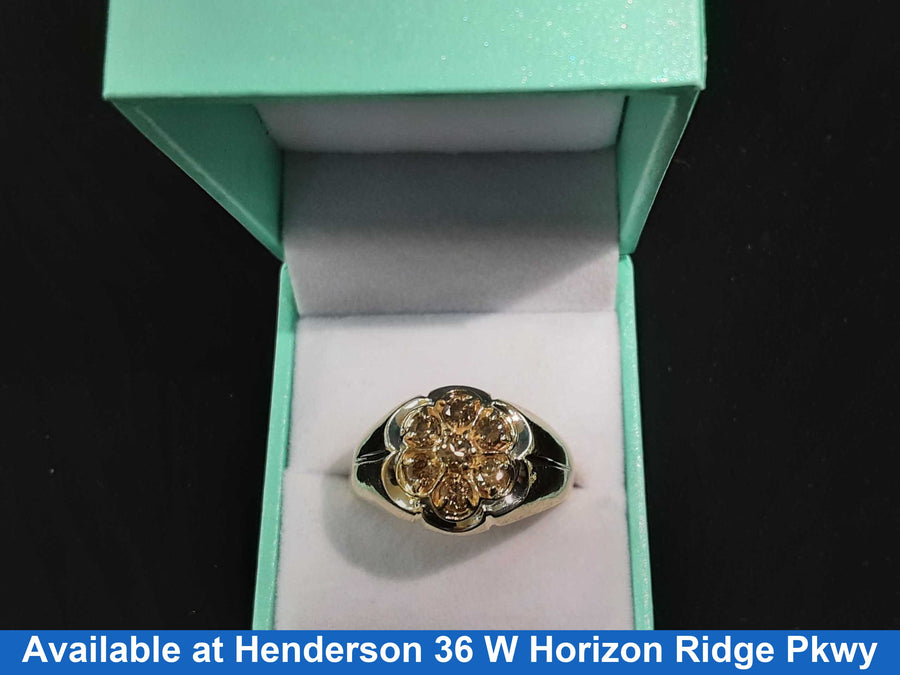 Men's Ring - Yellow Gold 14k (.585) 7.2 grams Size 13
