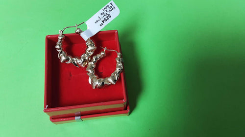 Hoop Earrings - Yellow Gold 10k (.417) 2.8 grams