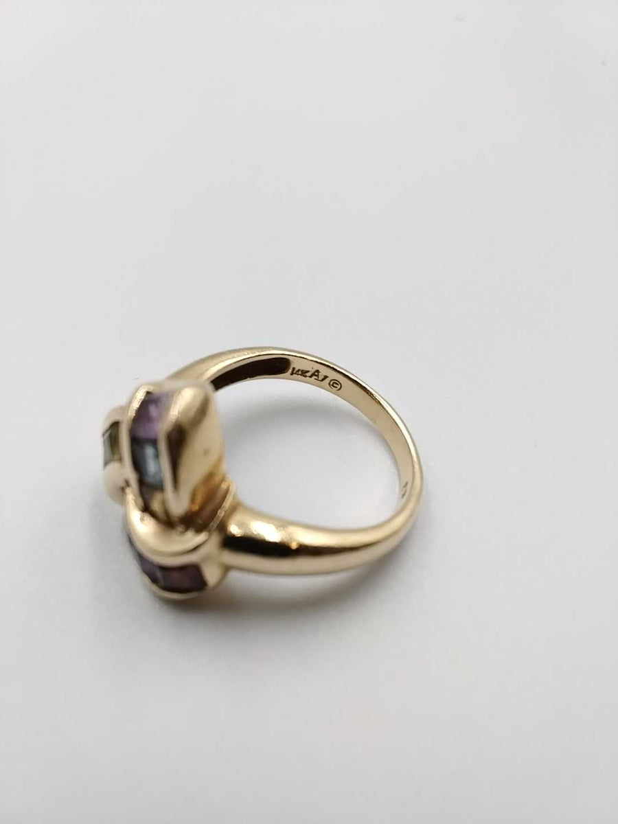 Women's Ring - Yellow Gold 14k (.585) 5.6 grams Size 6.5