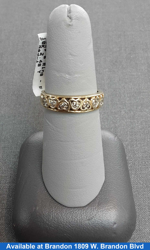 Women's Ring - Yellow Gold 10k (.417) 2.4 grams Size 7