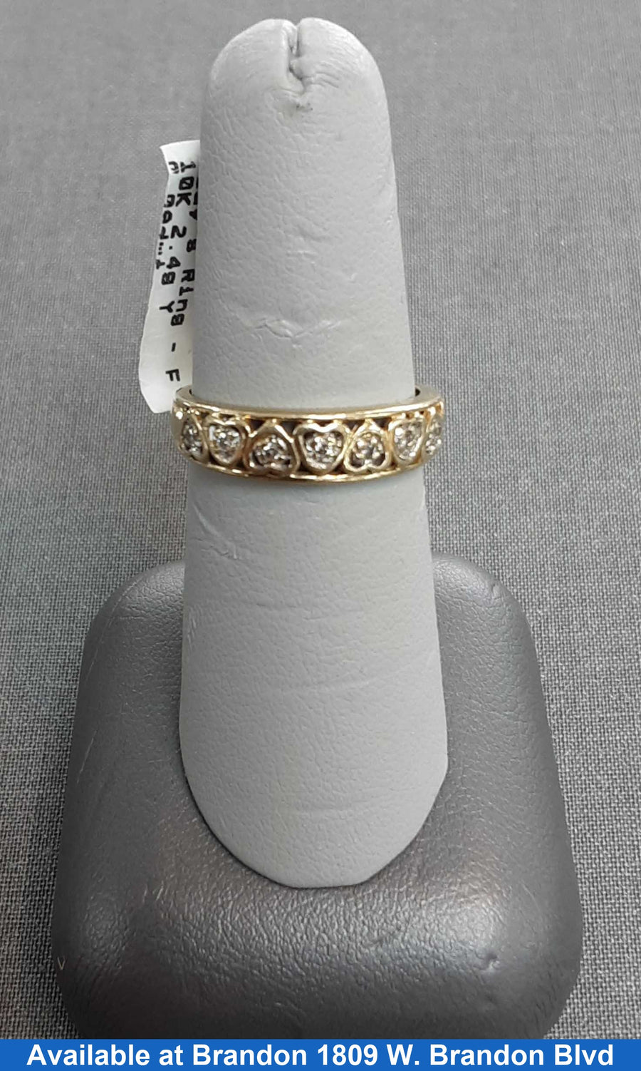 Women's Ring - Yellow Gold 10k (.417) 2.4 grams Size 7