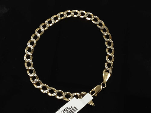 Cuban Link Bracelet - Yellow Gold 10k (.417) 5.7 grams 8 inch