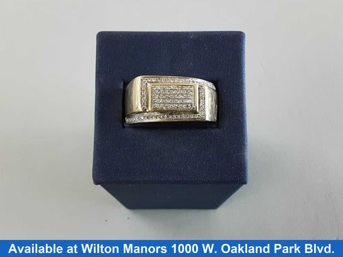 Men's Ring - Yellow Gold 10k (.417) 7.2 grams Size 11.5